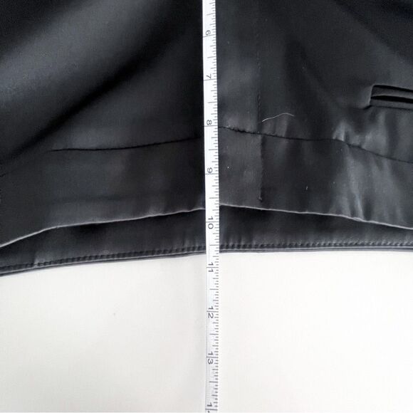 JS Boutique Trousers Black Satin Wide Leg Formal Party Women's 8 Petite - Picture 6 of 10